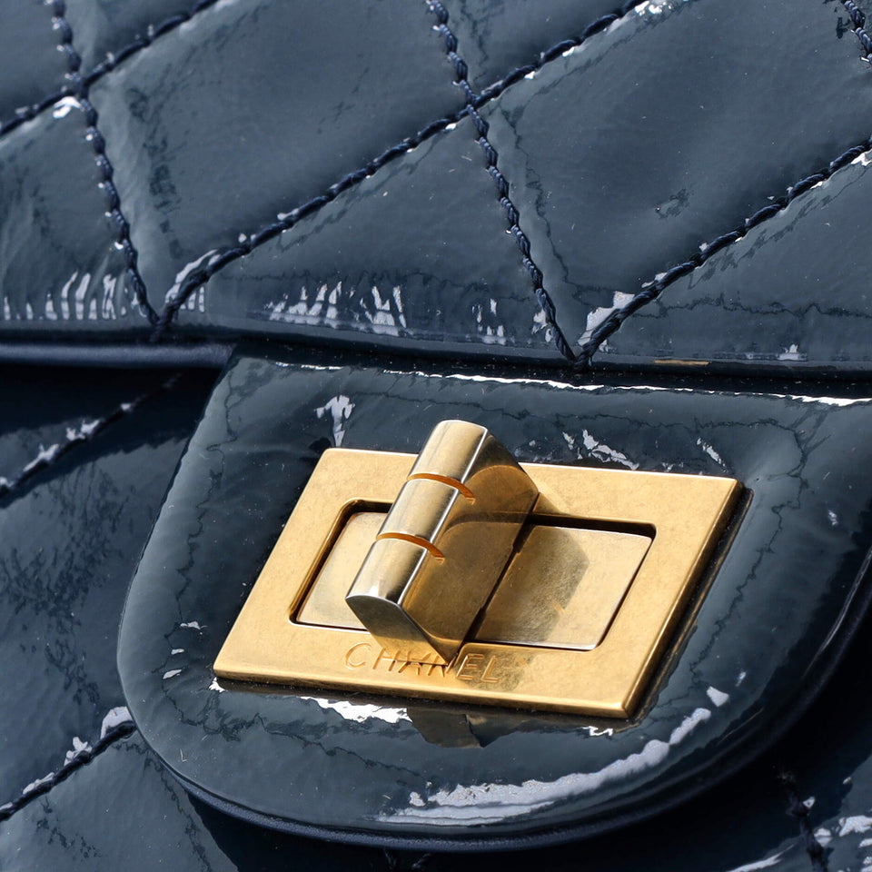Reissue 2.55 Flap Bag Quilted Crinkled Patent 227