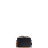 Lock Frame Bucket Bag with Chain Quilted Lambskin Small
