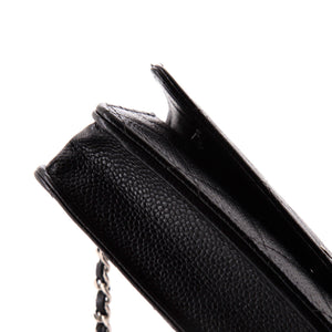 Wallet on Chain Quilted Caviar