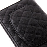 Wallet on Chain Quilted Caviar
