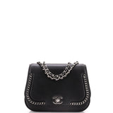 Braided Chic Flap Bag Calfskin Small