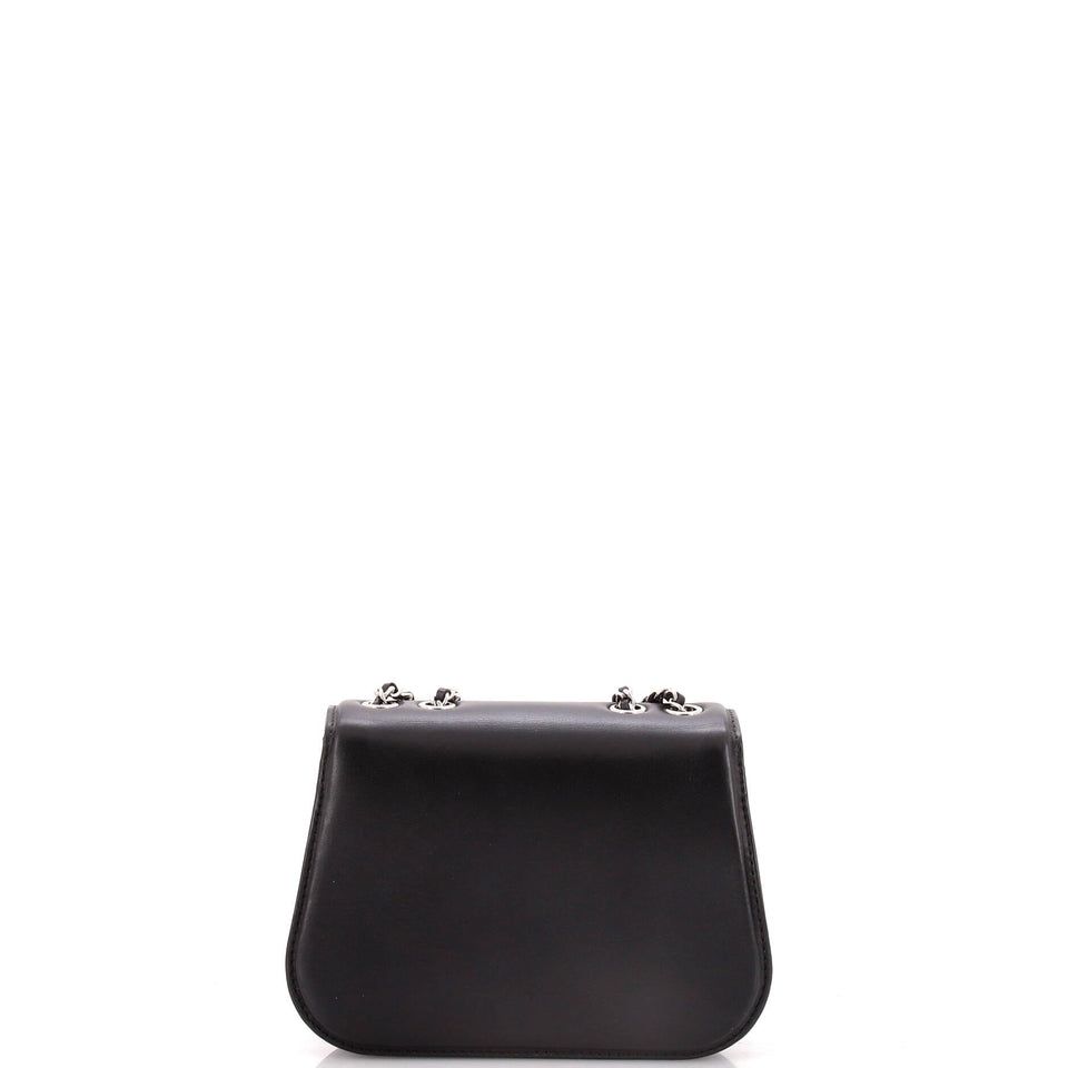 Braided Chic Flap Bag Calfskin Small