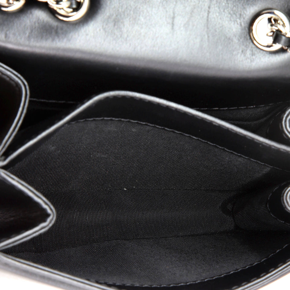 Braided Chic Flap Bag Calfskin Small