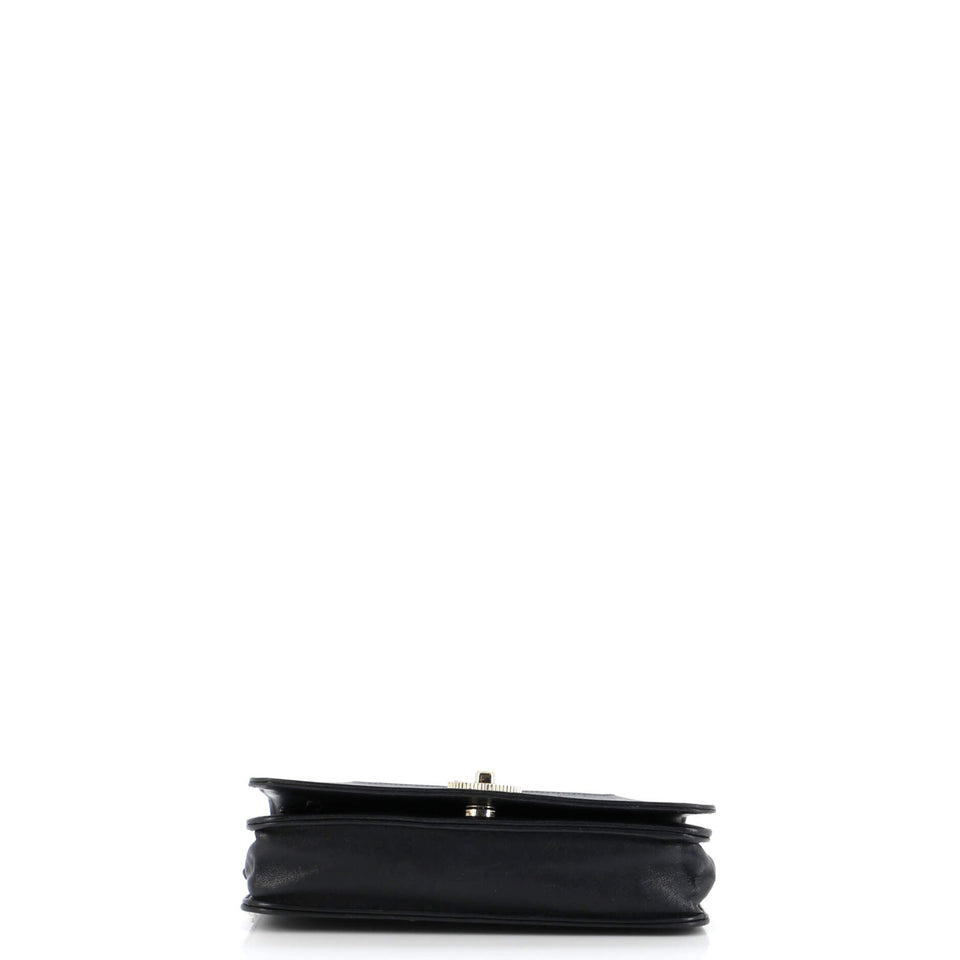 Mademoiselle Vintage Wallet on Chain Quilted Sheepskin