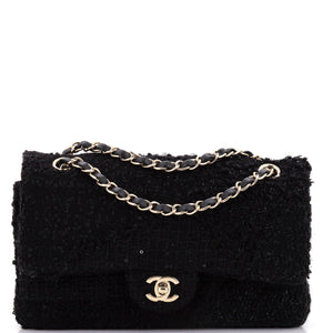 Classic Double Flap Bag Patchwork Tweed Medium