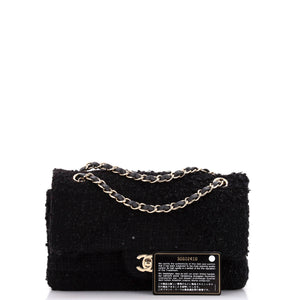 Classic Double Flap Bag Patchwork Tweed Medium