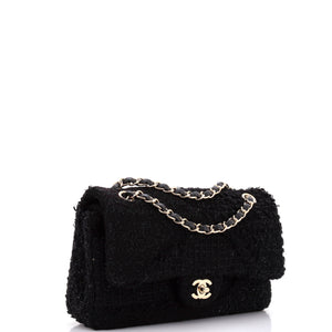 Classic Double Flap Bag Patchwork Tweed Medium