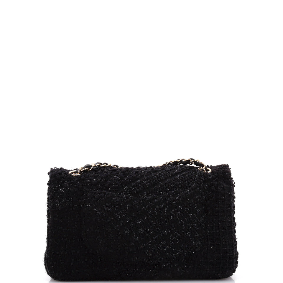 Classic Double Flap Bag Patchwork Tweed Medium