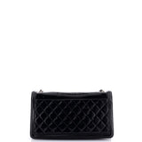 Boy Brick Flap Bag Striped Patent and Plexiglass Horizontal