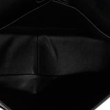 So Black Classic Double Flap Bag Chevron Lambskin Jumbo