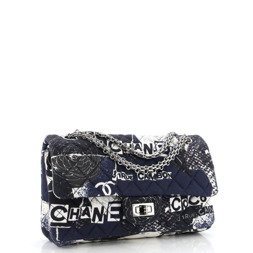Reissue 2.55 Flap Bag Quilted Printed Jersey 225