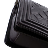 Arabesque Boy Flap Bag Embossed Calfskin Old Medium