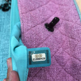 Two Tone Flap Bag Quilted Tweed Small