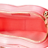 CC in Love Heart Clutch with Chain Quilted Lambskin