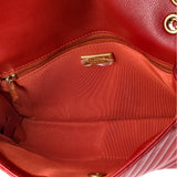 Rock the Corner Flap Bag Chevron Leather Medium