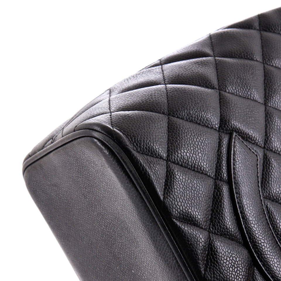 Medallion Tote Quilted Caviar