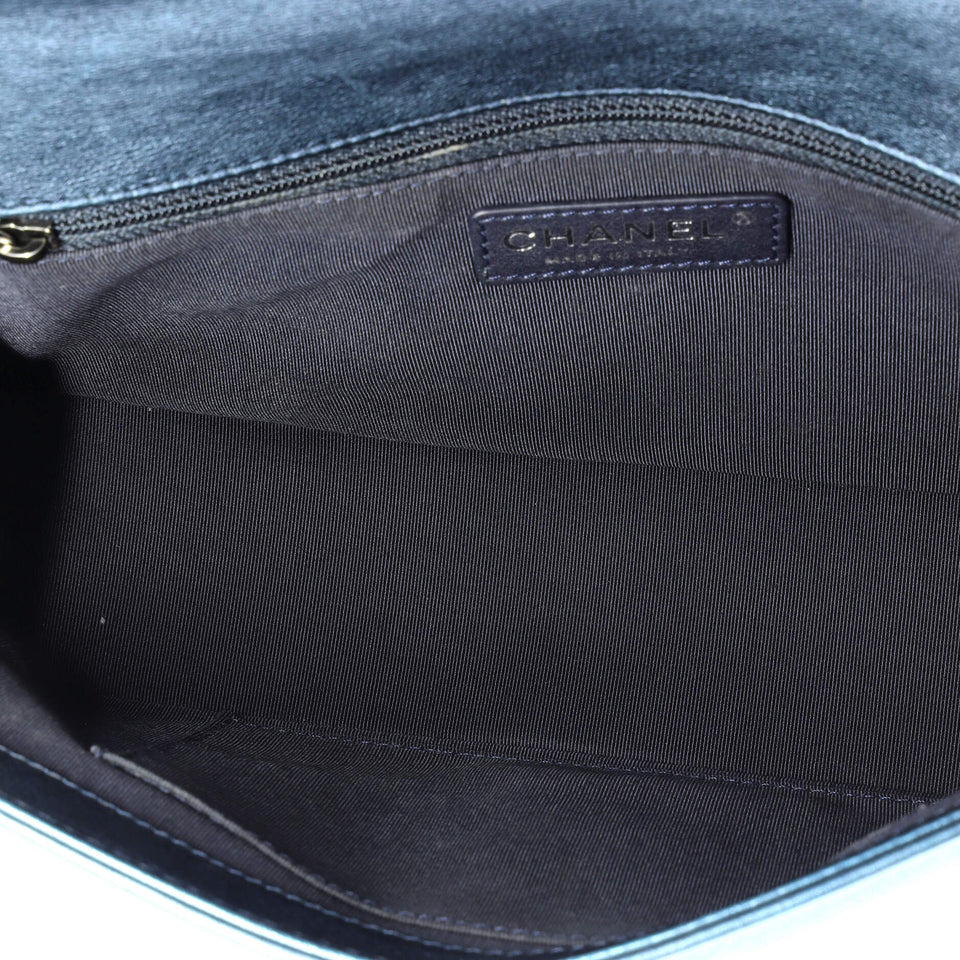 Boy Flap Bag Quilted Perforated Lambskin New Medium