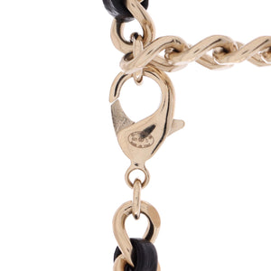 Flap Bag Chain Pendant Necklace Quilted Metal with Lambskin