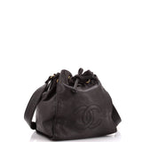 Vintage CC Drawstring Bucket Bag Caviar Small