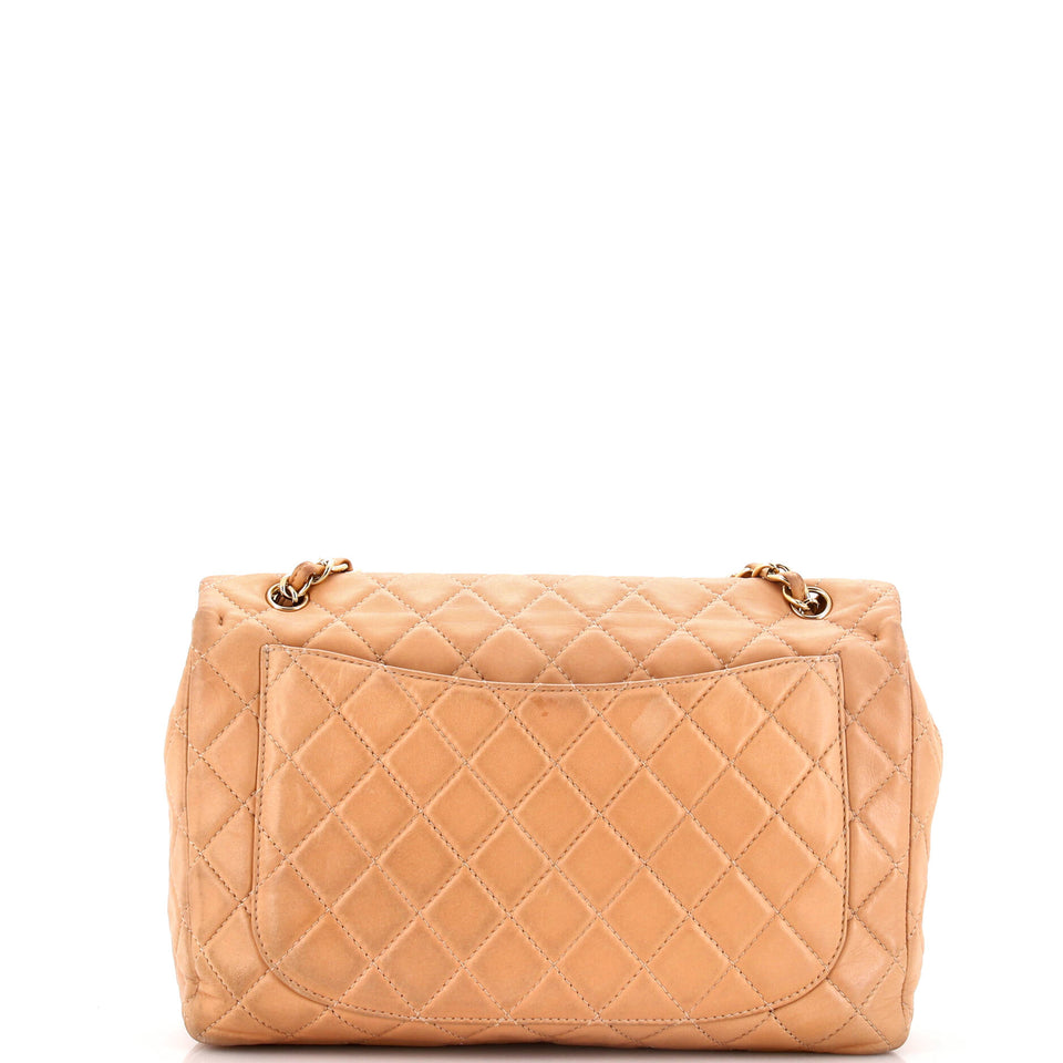 Classic Soft Flap Bag Quilted Lambskin Maxi