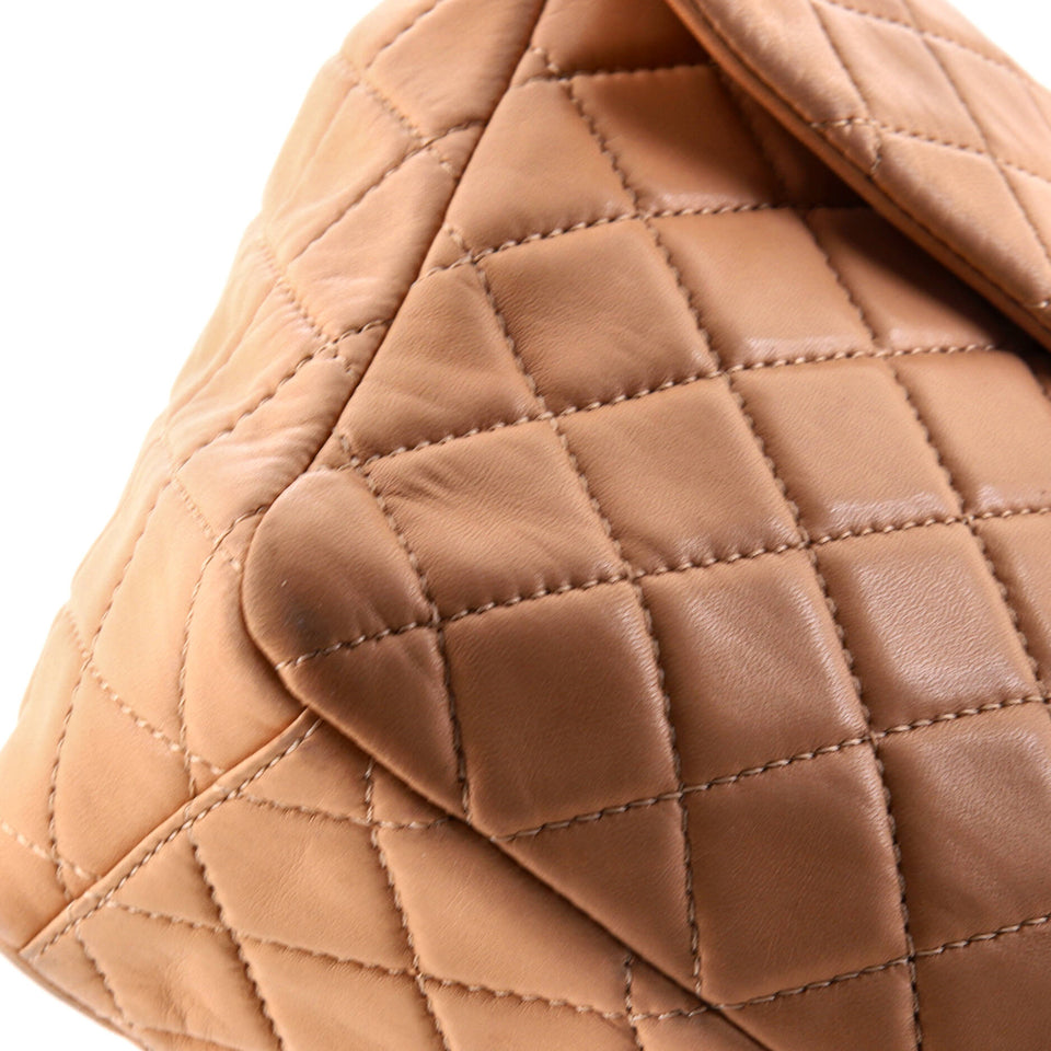 Classic Soft Flap Bag Quilted Lambskin Maxi