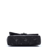 Classic Double Flap Bag Printed Denim Medium
