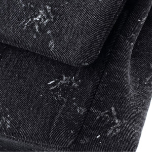 Classic Double Flap Bag Printed Denim Medium