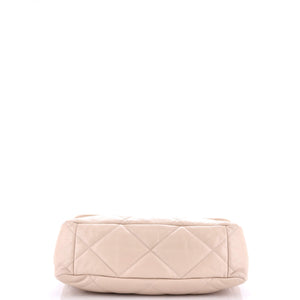 19 Flap Bag Quilted Leather Maxi