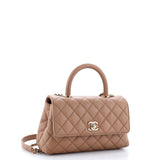 Coco Top Handle Bag Quilted Caviar Mini