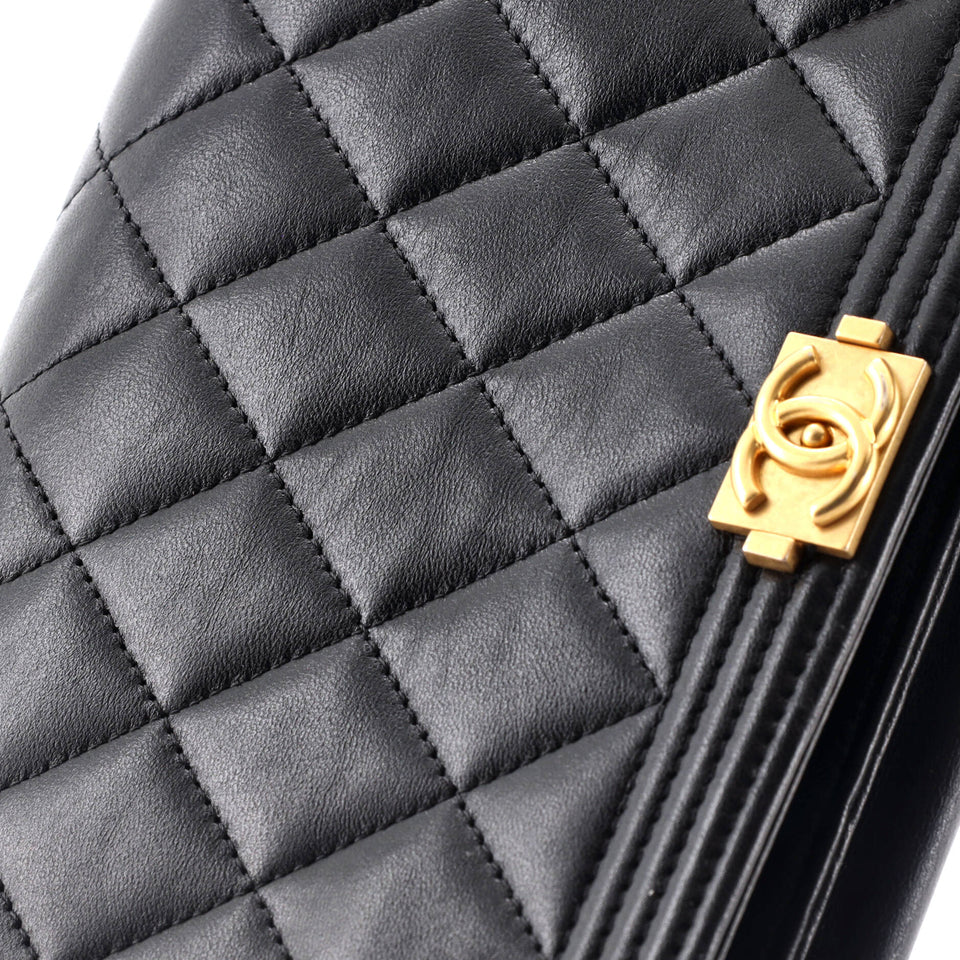 Boy Wallet on Chain Quilted Lambskin