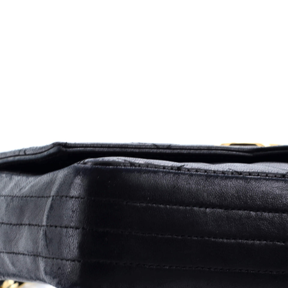 Vintage CC Chain Flap Bag Quilted Lambskin Small