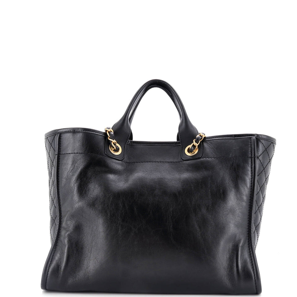 Deauville Tote Embellished Shiny Calfskin Medium