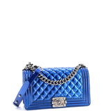 Boy Flap Bag Quilted Patent Old Medium