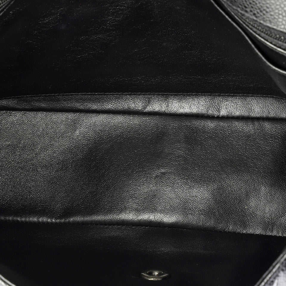 Classic Single Flap Bag Quilted Caviar Jumbo