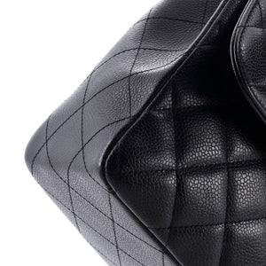 Classic Single Flap Bag Quilted Caviar Jumbo
