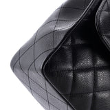 Classic Single Flap Bag Quilted Caviar Jumbo