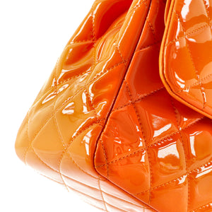 Classic Double Flap Bag Quilted Patent Jumbo