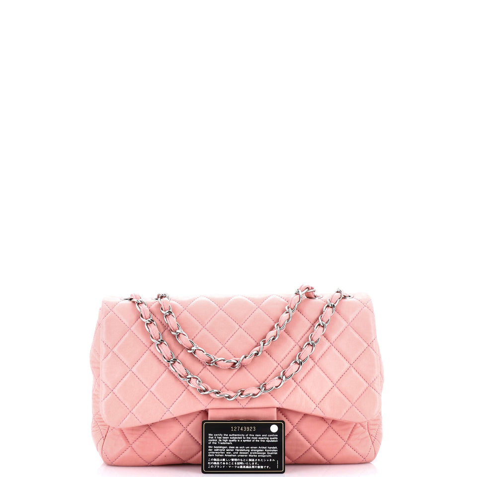 Classic Single Flap Bag Quilted Lambskin Jumbo