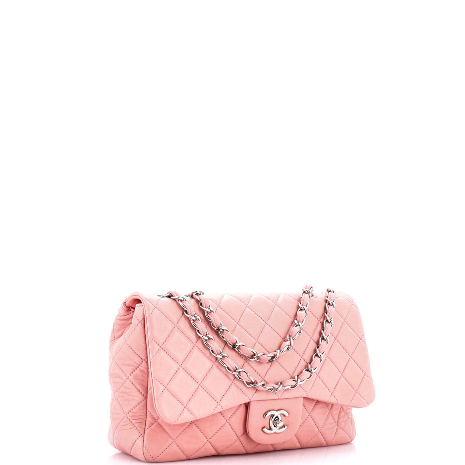 Classic Single Flap Bag Quilted Lambskin Jumbo