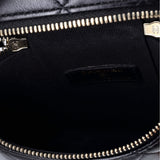 Classic Vanity Top Handle Phone Holder with Chain Quilted Lambskin