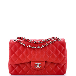 Classic Double Flap Bag Quilted Lambskin Jumbo