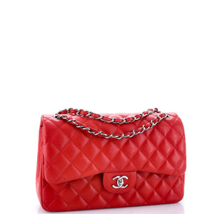 Classic Double Flap Bag Quilted Lambskin Jumbo