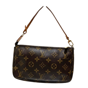 Louis Vuitton Pochette Accessoire  Canvas Clutch Bag