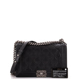Stitch Boy Flap Bag Quilted Calfskin New Medium