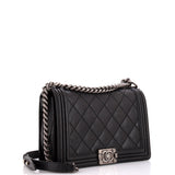 Stitch Boy Flap Bag Quilted Calfskin New Medium