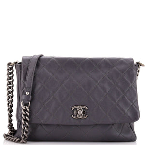 Couture Messenger Bag Quilted Calfskin Medium