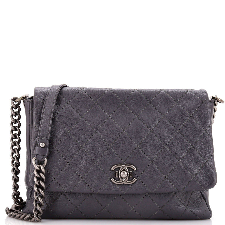 Couture Messenger Bag Quilted Calfskin Medium