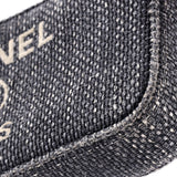 Deauville Double Zip Clutch with Chain Raffia