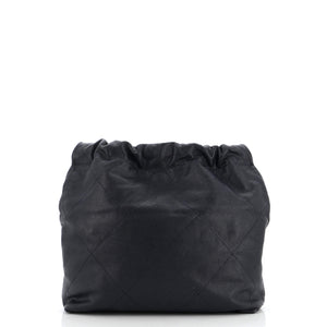22 Chain Hobo Quilted Caviar Small