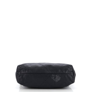 22 Chain Hobo Quilted Caviar Small